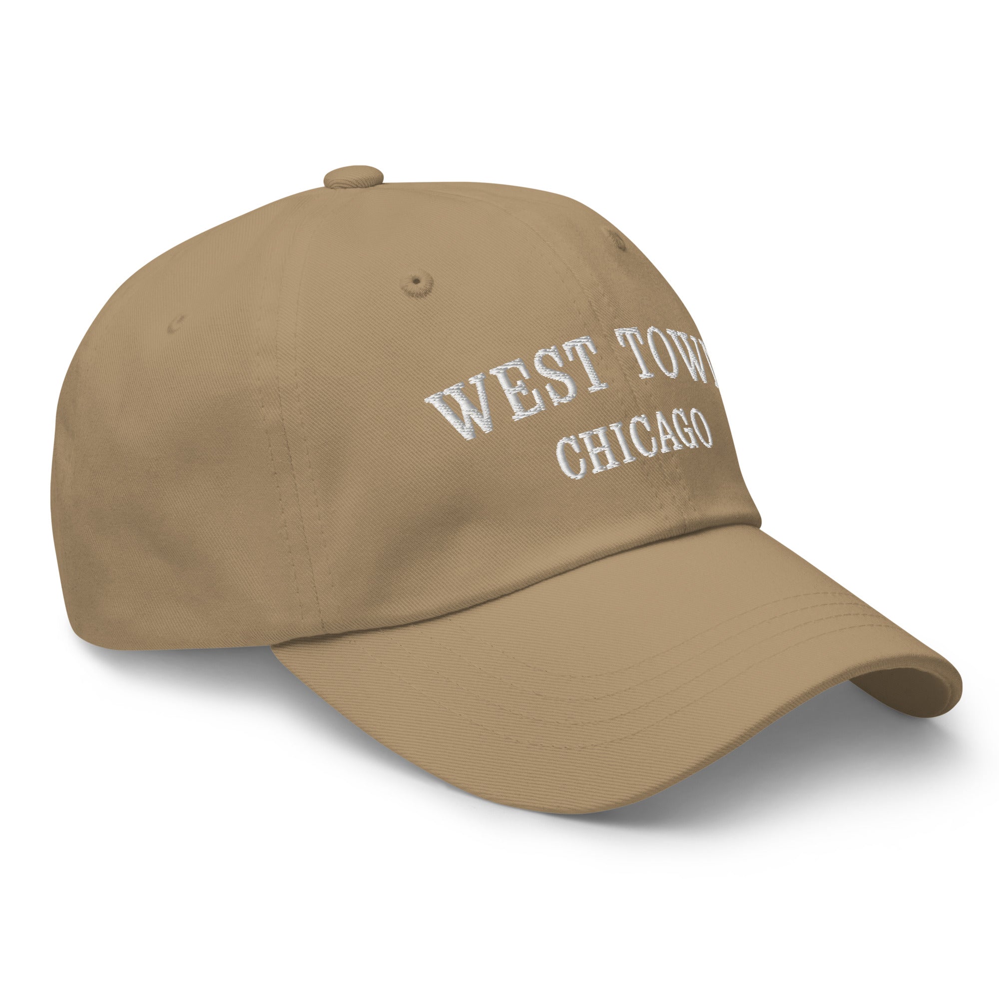 West Town Chicago Dad Hat - White Stitching