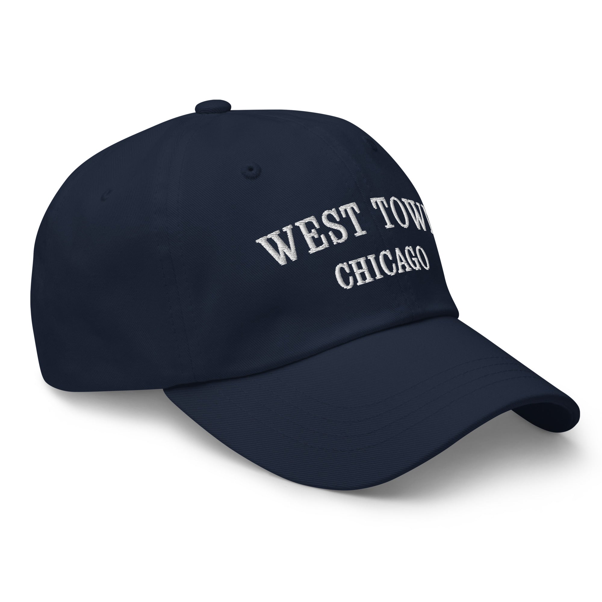 West Town Chicago Dad Hat - White Stitching