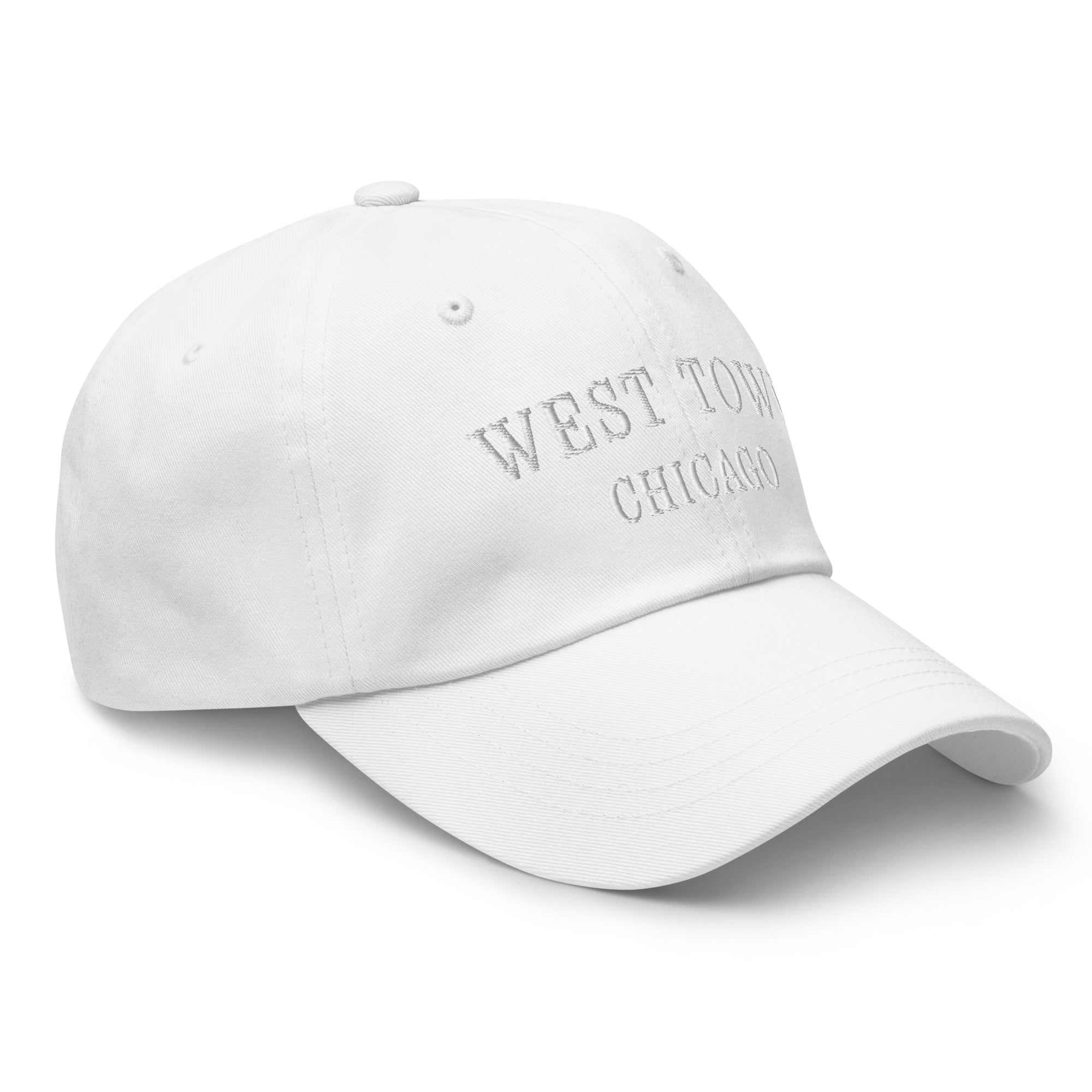 West Town Chicago Dad Hat - White Stitching